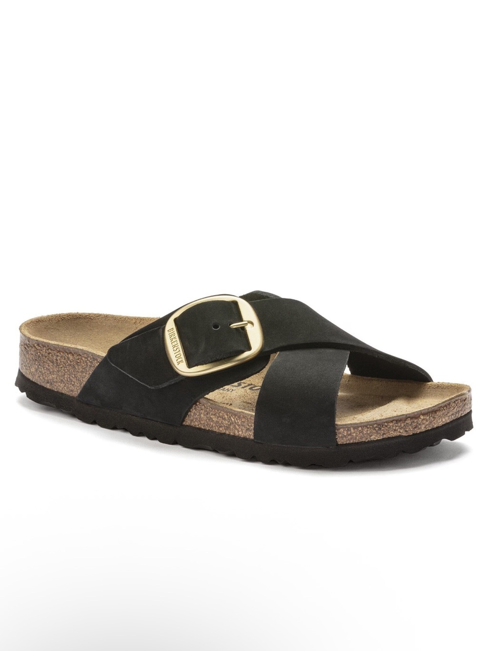 NEW WITH BOX Women’s Black Siena Big Buckle Birkenstocks